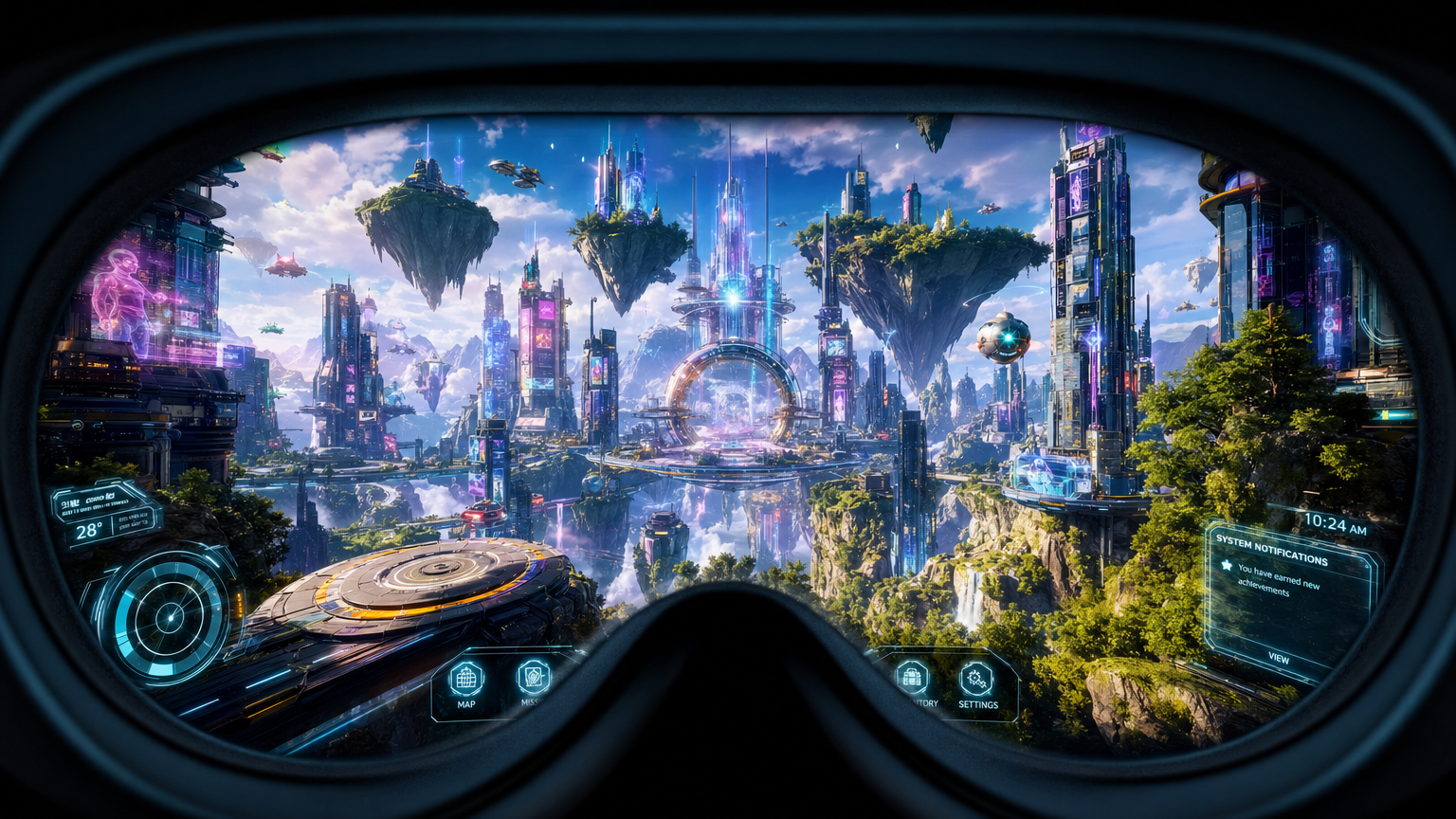 Virtual reality world explorer experience